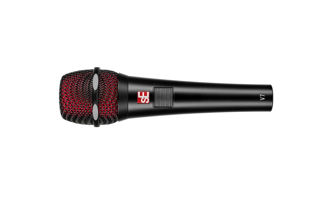sE Electronics V7 PTT Dynamique, voix, bouton push-to-talk, noir