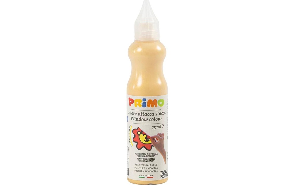 Primo Peinture pour fenêtres, dorée, 75 ml / 1 flacon 75 ml, Doré