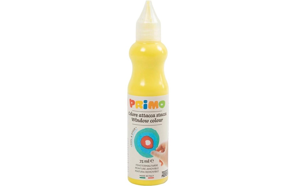 Primo Peinture pour fenêtres, épaisseur 3,2 cm, jaune, 75 ml / 1 flacon 75 ml, Jaune