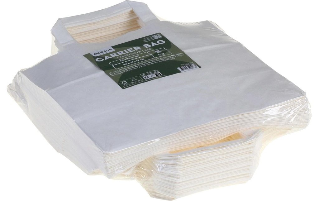 belesse nature Sac en papier blanc 50 Pièce/s