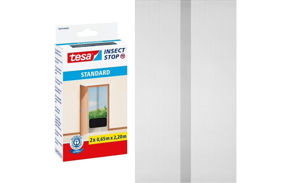 tesa Porte moustiquaire Polyester noir 120 x 220 cm