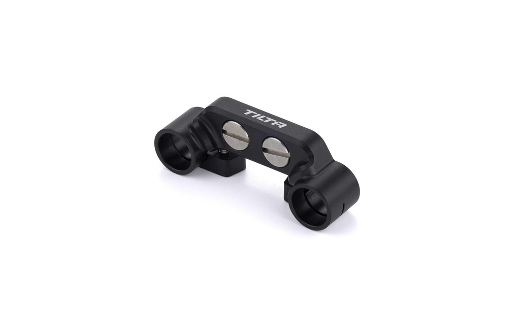 Tilta Fixation double pour porte-canne de 15 mm Double, 15 mm, noir