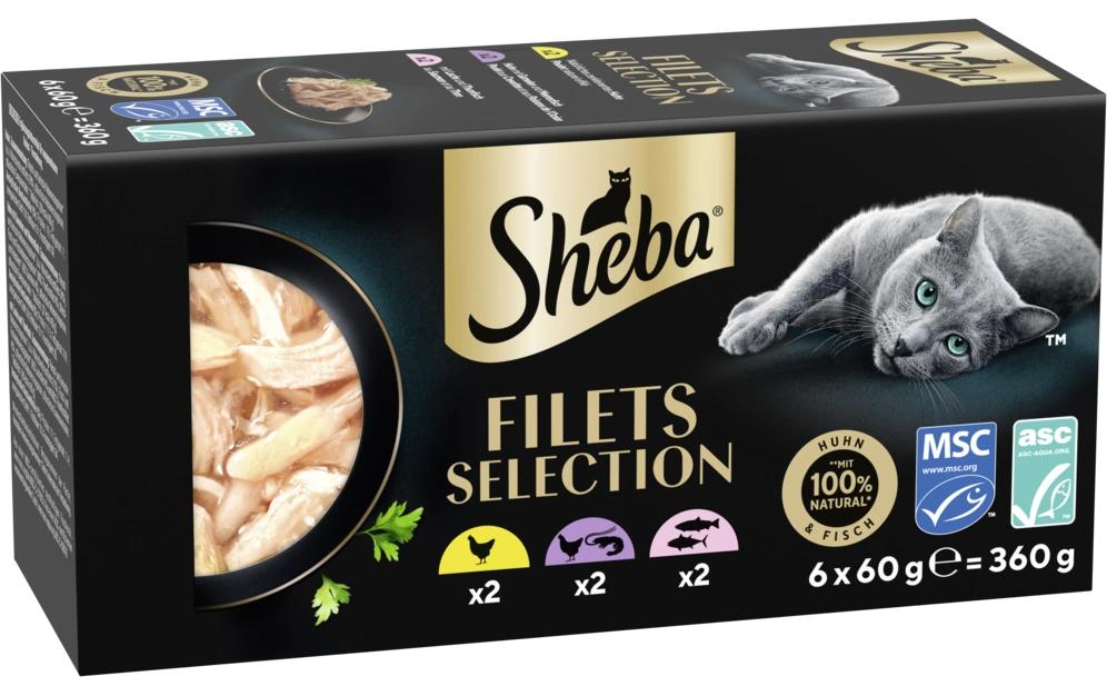 Sheba Filets Sélection Poulet&Poisson 360 g