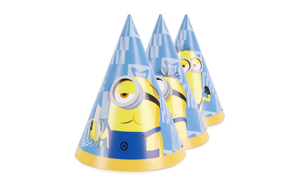 Partydeco Chapeaux de fête 16 cm Mix 6 pièces