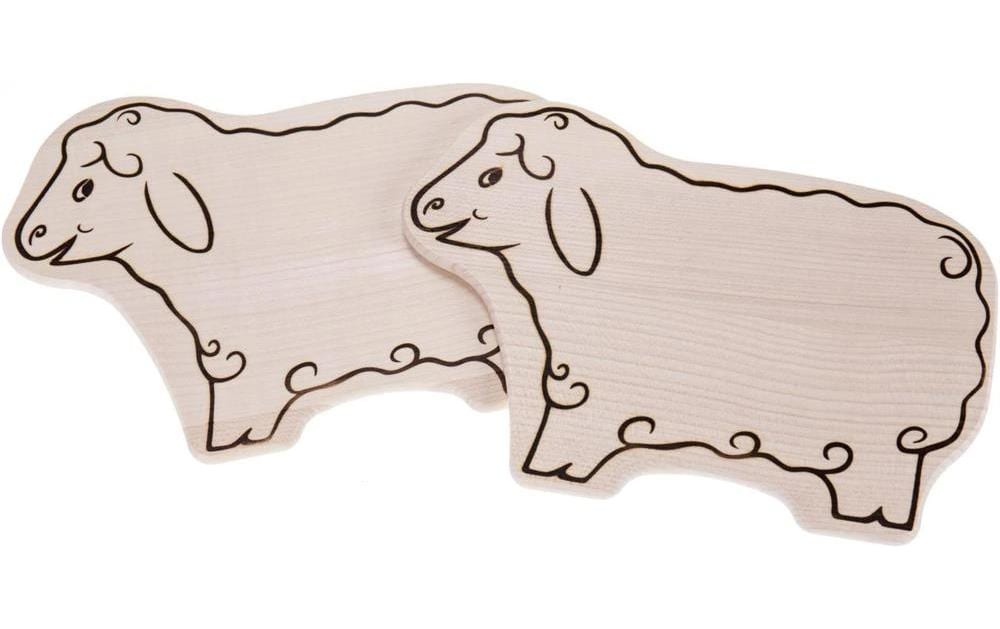 creanorm Planche à découper en forme de mouton 18 cm x 25 cm
