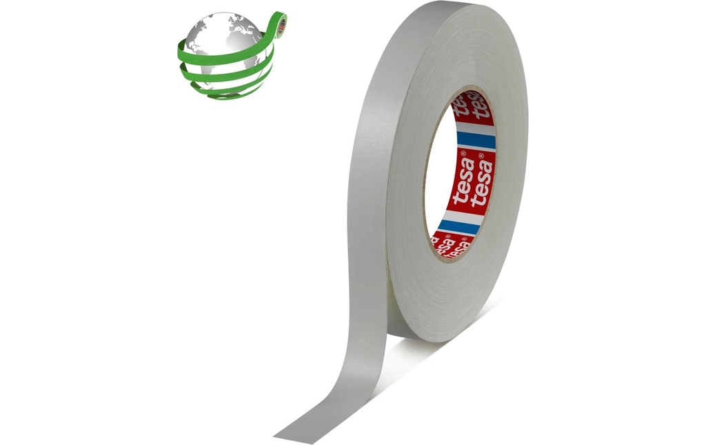 tesa Ruban d'avertissement en tissu 50 mm x 25 m, Noir/Jaune