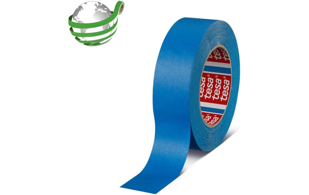 tesa Ruban de masquage en crêpe bleu, résistant à la chaleur