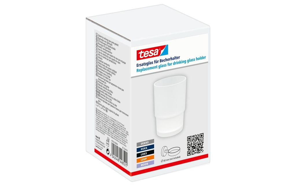 tesa Verre de rechange SPARE Verre satiné, argent