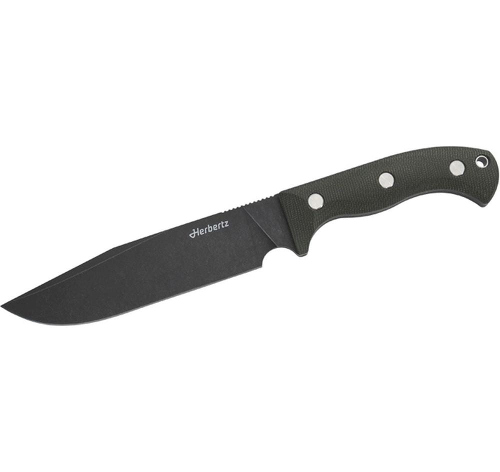 Herbertz Couteau de camp et de plein air D2 vert micarta