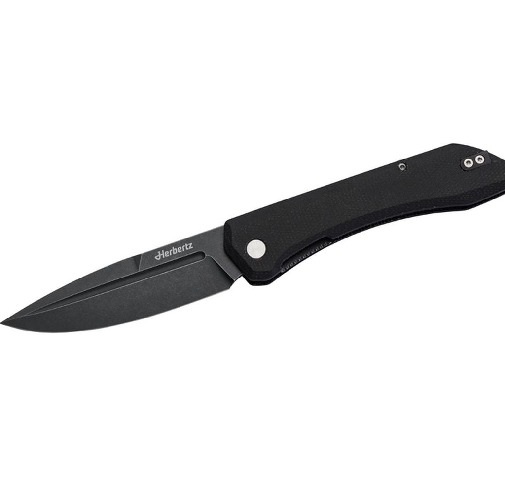 Herbertz Couteau de poche Outdoor Liner Lock noir micarta