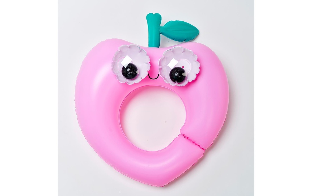 Sunnylife Bouée pour enfant Poppy, couleur pêche et rouge