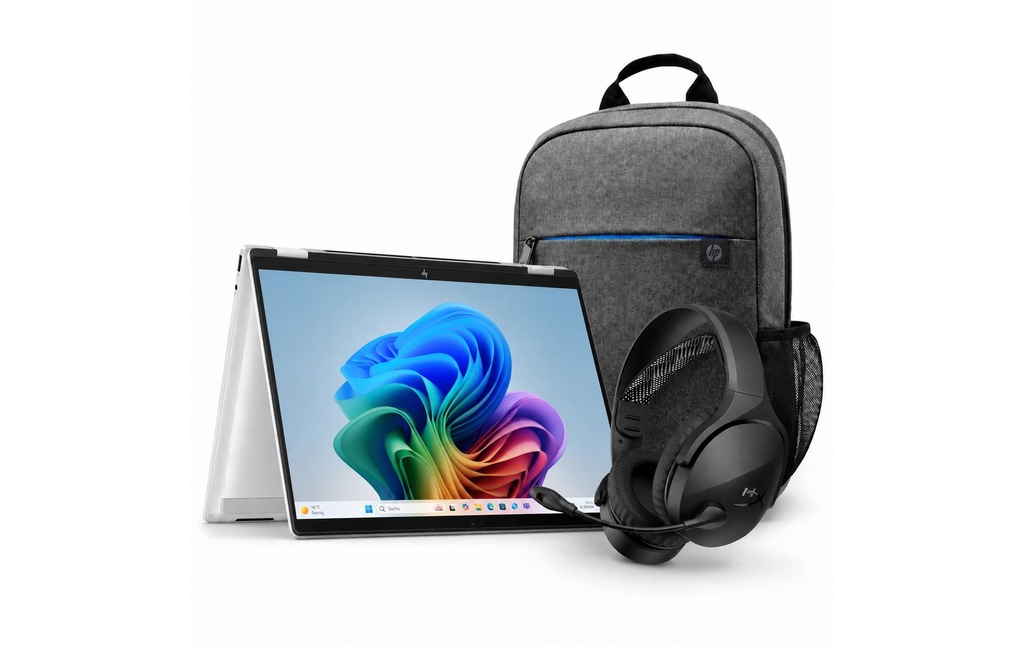 HP Kit Omnibook X Flip 14 avec HyperX et sac à dos