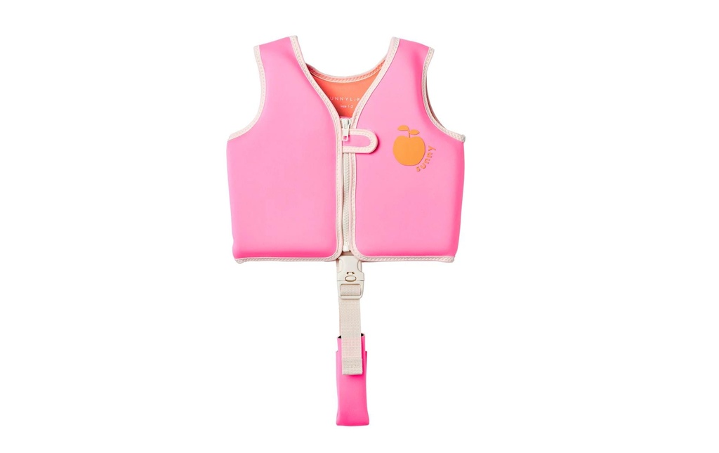 Sunnylife Gilet de flottaison 1-2 Poppy the Peach Néoprène rose