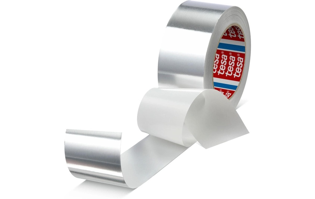 tesa Bande d'aluminium 50525 50 mm x 50 m, Gris argent