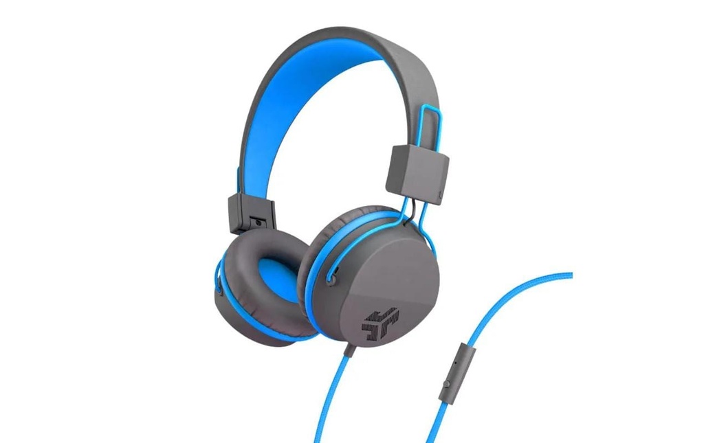 Jlab JBuddies Studio Kids, supra-auriculaire, pliable, bleu graphite