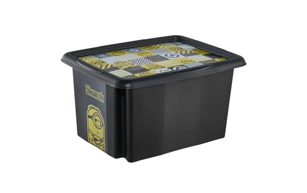 keeeper Karolina Boîte de rangement plastique noir 15 L