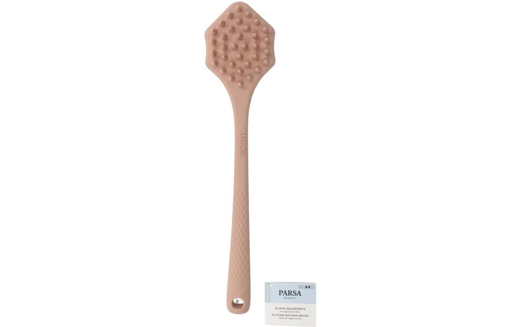 Parsa Beauty Brosse de bain en silicone Rose-beige