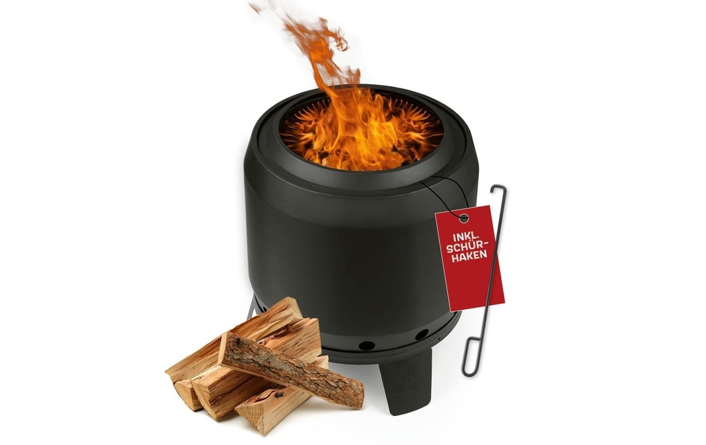 Landmann brasero sans fumée, haut 50 cm, noir