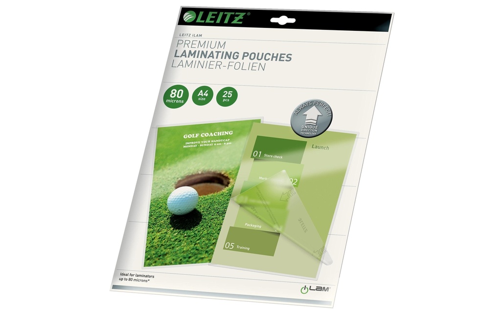 LEITZ Poches laminer A4 80 micron (25 pces)