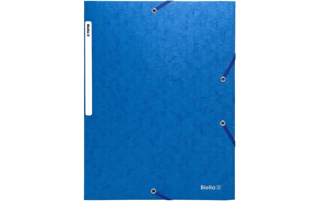 Biella Portfolio à ruban élastique A4 Bleu