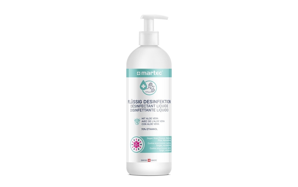 MARTEC Desinféct.p.mains liq. 500ml (500 pces)
