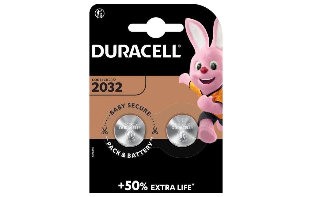 [135203921] DURACELL Piles boutons CR2032 B2 (2 pces)