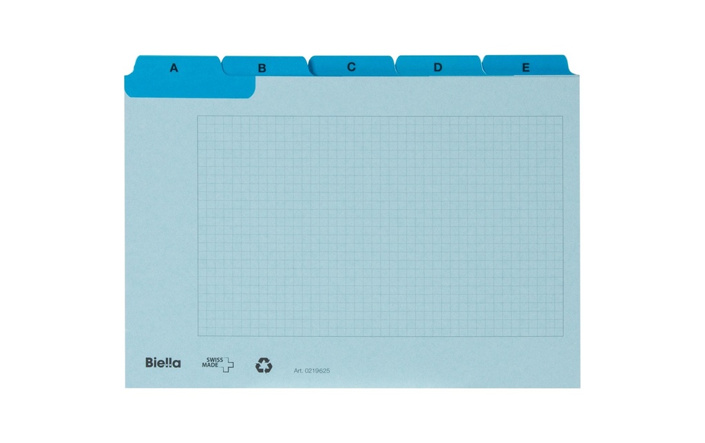 BIELLA Cartes-guides A-Z A6 bleu