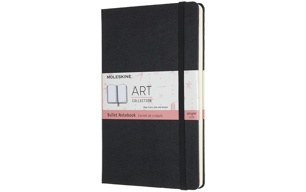 MOLESKINE Cahier A5 bullet ligné noir (160 pces)