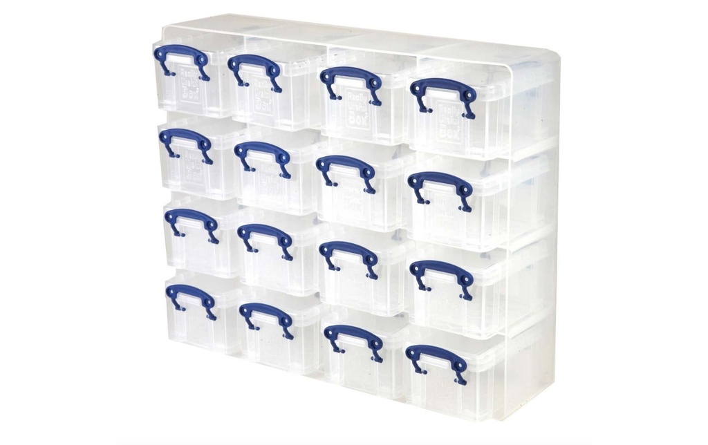 REALLY USEFUL BOX Organizer 16x0.3l transparent (16 pces)