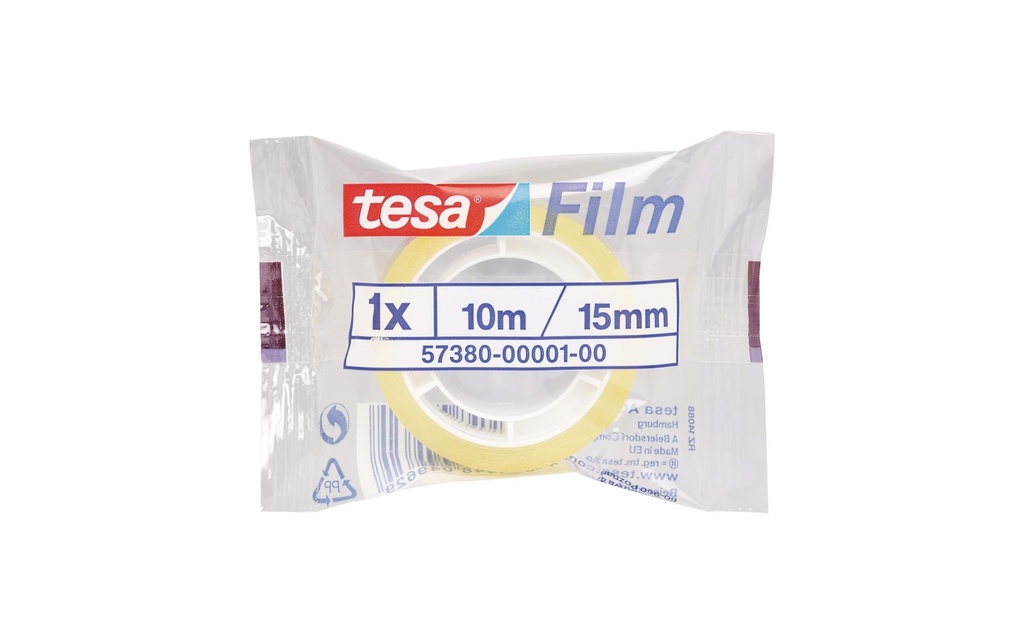 TESA Ruban adhésive stand. 15mmx10m (10 pces)