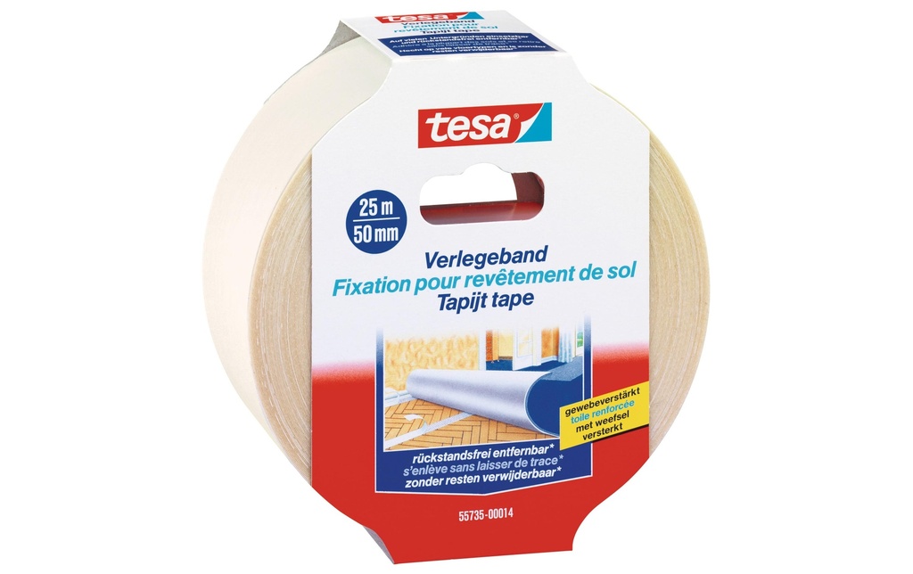 TESA Ruban pr.moquette sa.rés.50mm (25 pces)