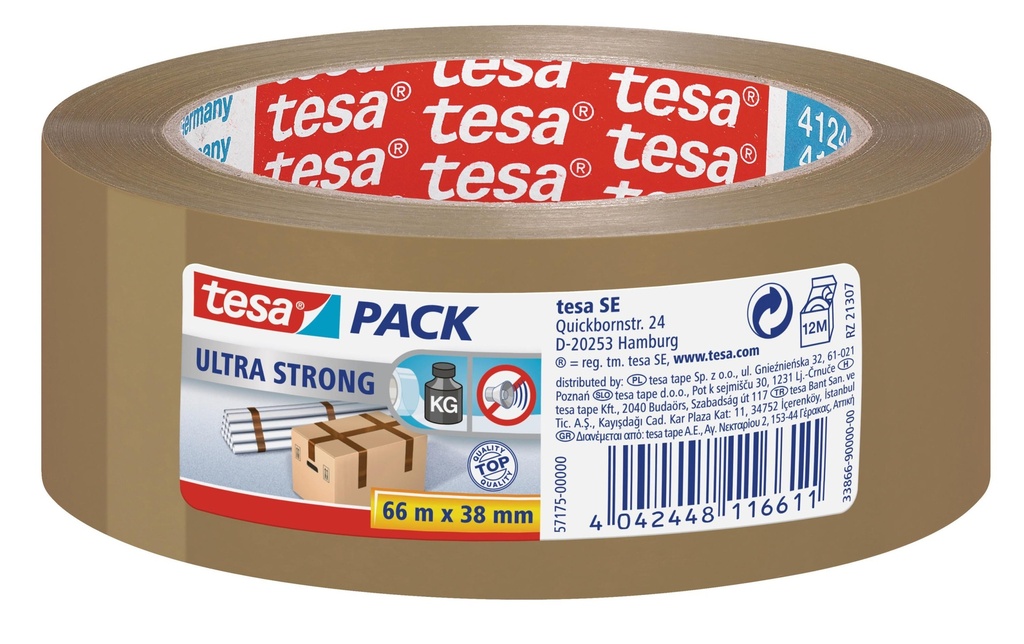TESA tesapack PVC ultrasolide brun (66 pces)