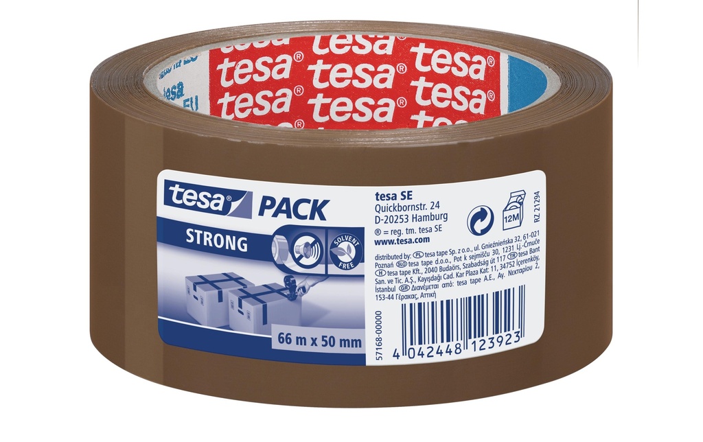 TESA tesapack PP 50mm solide brun (66 pces)