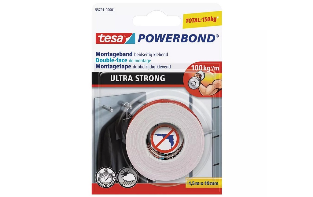 TESA Bande mont. UltraStr.1.5mx19mm