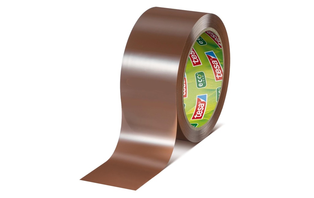tesa Ruban adhésif Eco & Crystal 50 mm x 66 m, marron, 1 rouleau