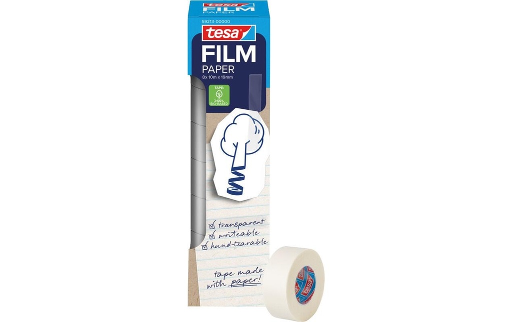 tesa tesafilm papier 8x 10m: 19 mm
