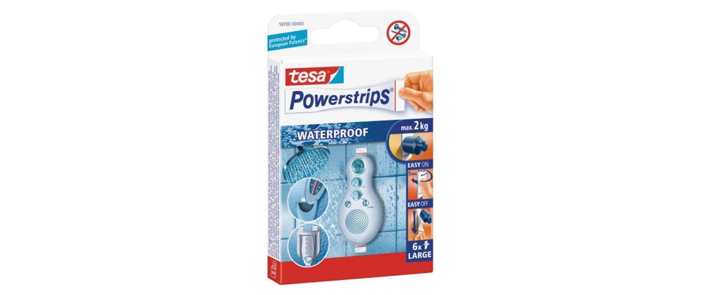 TESA Powerstrips Waterproof Strips (6 pces)