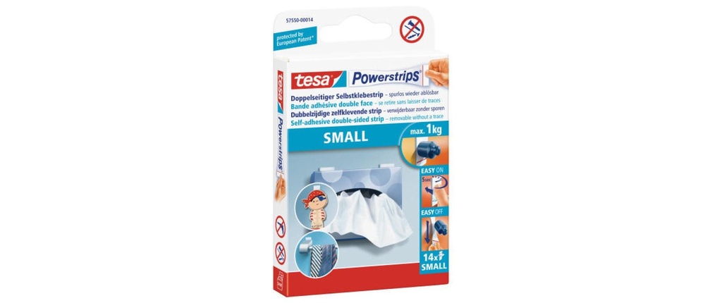 TESA Powerstrips étroit (14 pces)