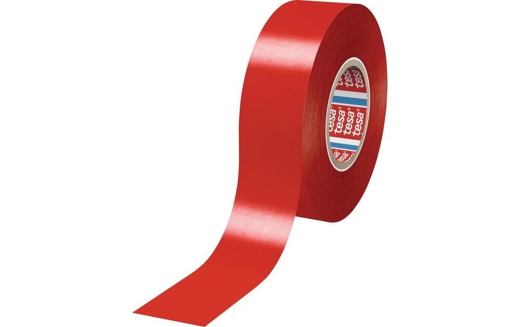 tesa Ruban adhésif isolant électrique tesaflex 19 mm x 33 m, Rouge