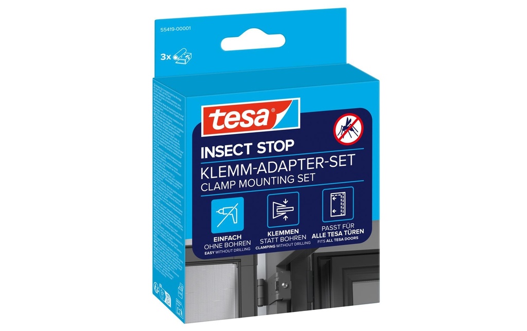 [151554199] TESA Adap.p.cadre alu pour porte