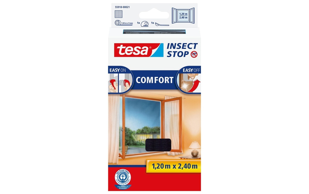 TESA Moustiqu.COMFORT 120x240 anth.