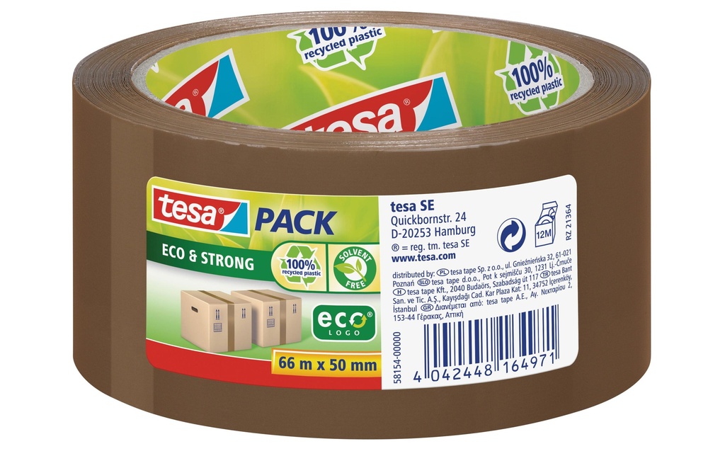 TESA tesapack eco&strong 50mm brun (66 pces)