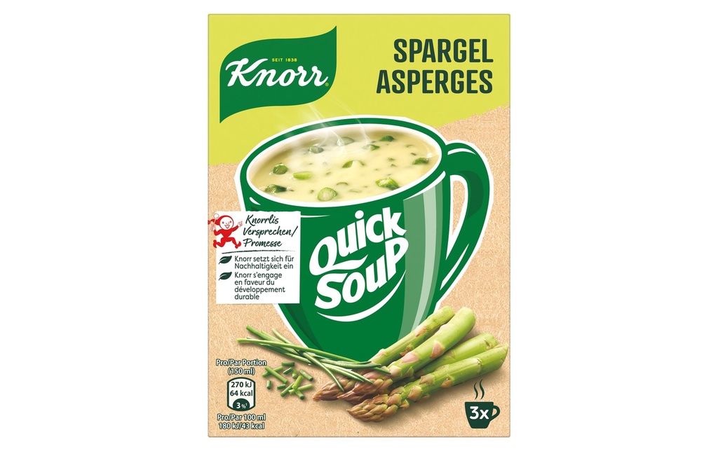 KNORR QuickSoup asperges 42g (3 pces)