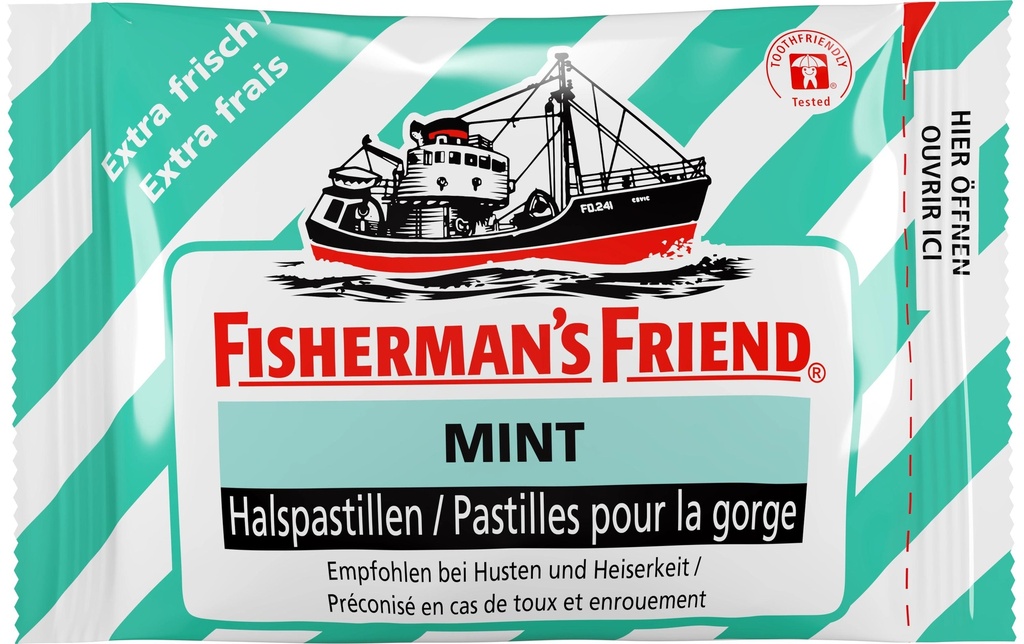 FISHERMAN'S FRIEND Fishermans Mint sans sucre (25 pces)