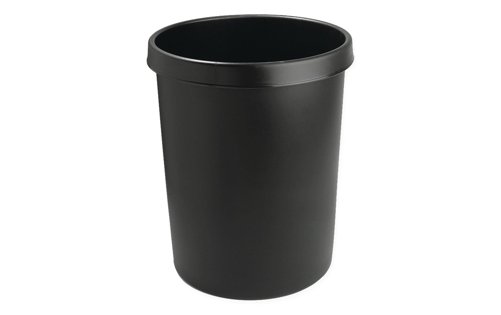 HELIT Corbeille à papier 45L noir