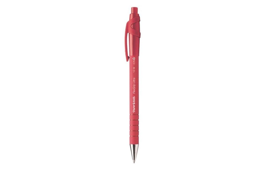 Paper Mate Stylo bille Flexgrip Ultra 1 mm, Rouge