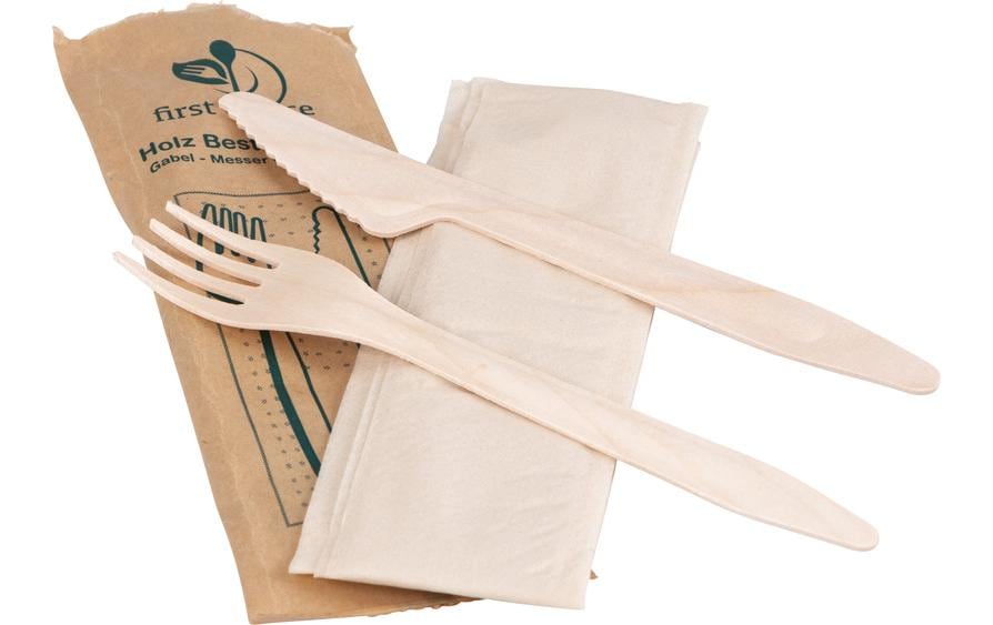 FIRST CHOICE Set de couverts en bois 3pcs (50 pces)