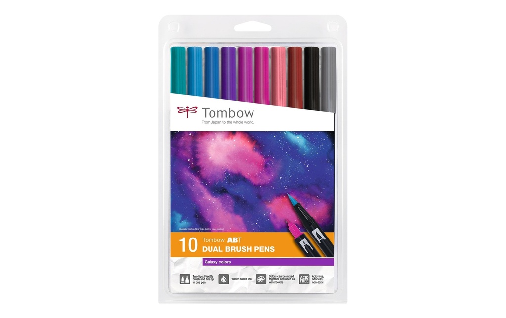 TOMBOW Tombow brush pen Galaxy (10 pces)