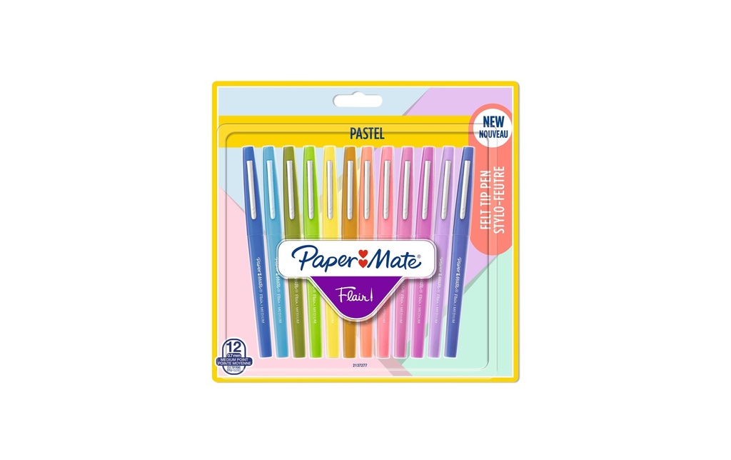 PAPERMATE Feutre Pastel Flair M (12 pces)