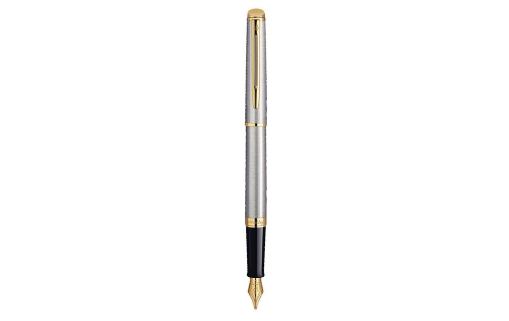 WATERMAN Plume Hémisphère M GC acier